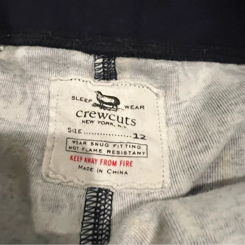 Crewcuts Navy Blue pajamas with unicorns size 12
